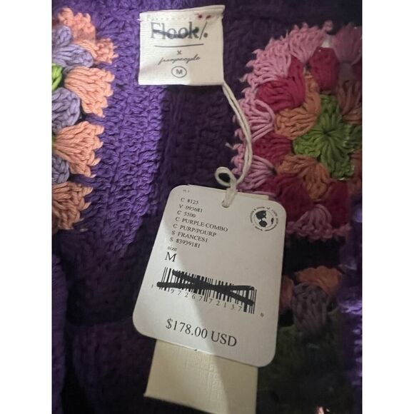 FLOOK Frances Long Shorts Purple Combo Size Medium Colorful - Picture 5 of 6